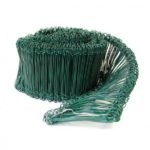 Plastic coated sack ties