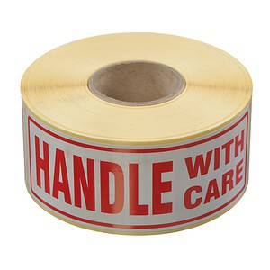 Labels- Handle With Care 148mm x 50mm 500/Rl