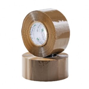 E-Tape 48mm x 200m Solvent - PET - Brown - 85% Recycled Content