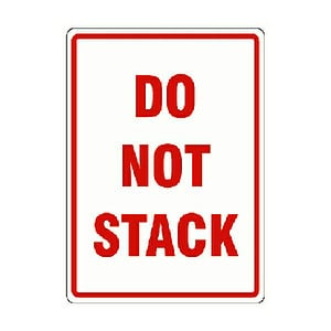 Labels Ptd Do Not Stack 108mm x 79mm 500/Roll