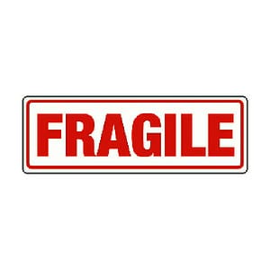 Labels Ptd Fragile 148mm x 50mm 500/Rl