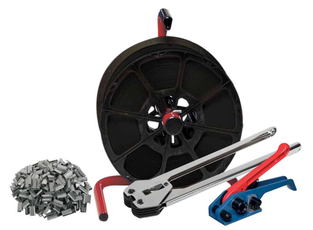 Strapping Kit - Dispenser, Tensioner, Sealer, Strap, Clips