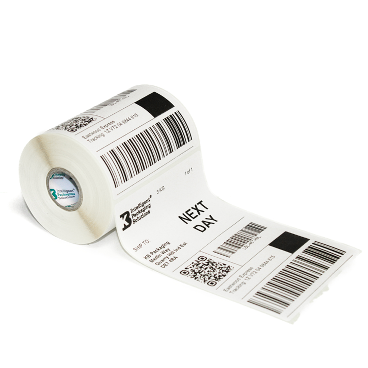 thumbnail image 2 of 2x2 White Square Thermal Labels - 500/Roll For Shipping & Packaging 2 of 12