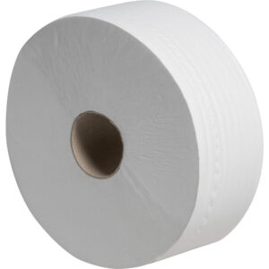 Jumbo Toilet Roll 2 Ply White 400m