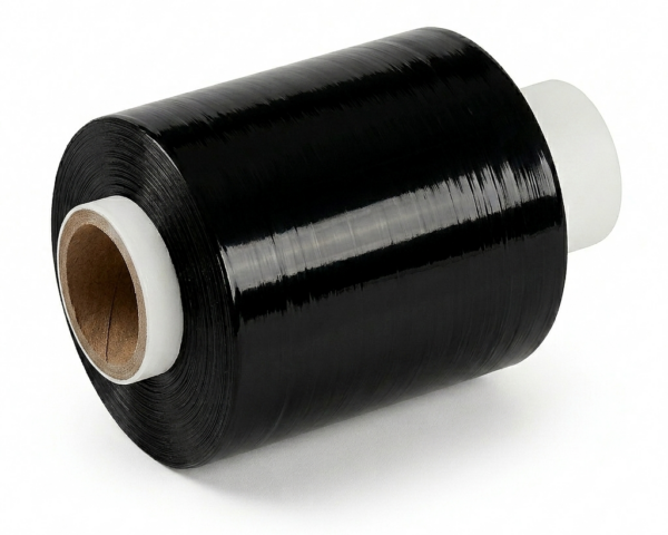 Mini Roll Cast 100mm x 150m x 15Mu BLACK - Invictus 250% Stretch 30% Recycled
