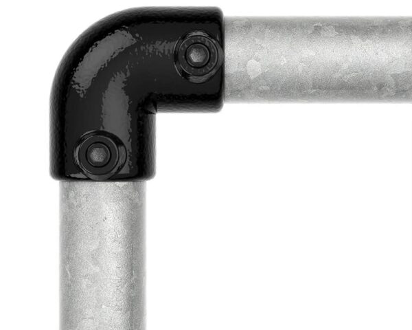 90 Degree Elbow - Black Powder Coated