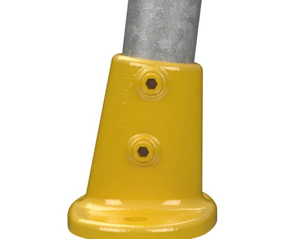 Base Flange Gradient For 48.3mm Tube - Yellow Powder Coated