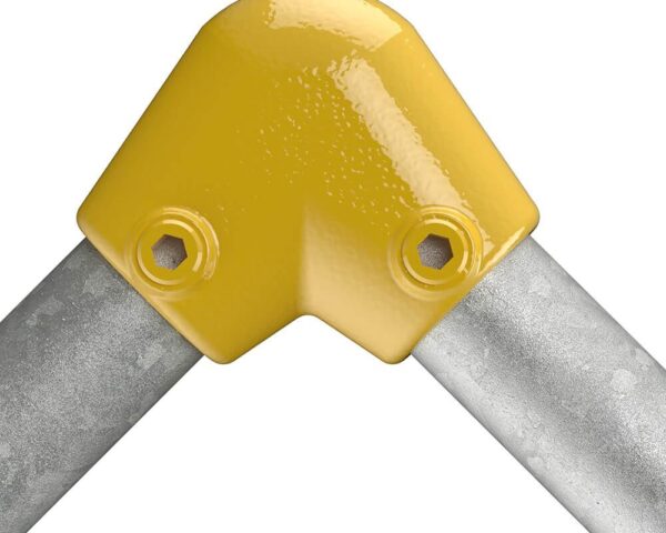 Elbow For Gradient For 48.3mm Tube - Yellow Powder Coated