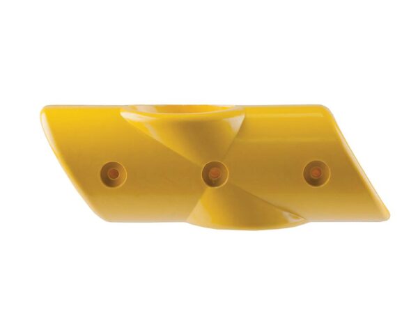 GRP Barrier System 60 Degree Mid Rail Cross Yellow