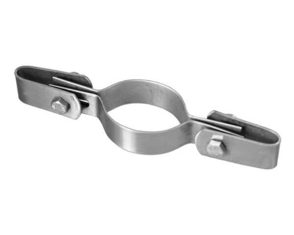 GRP Barrier System Mesh Panel Clip Double for 48.3mm Tube Stainless Steel 316