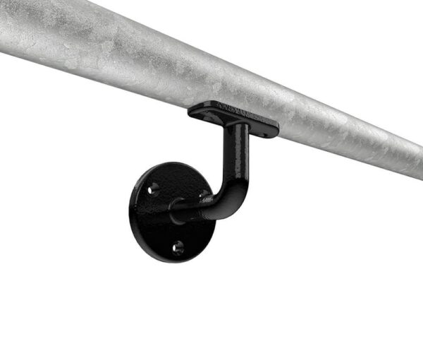 Handrail Bracket For 48.3mm Tube - Black Powder Coated
