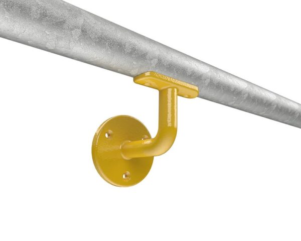 Handrail Bracket For 48.3mm Tube - Yellow Powder Coated
