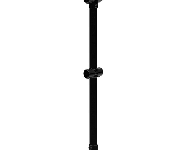 Mid Mid Post For 48.3mm Tube - Black Powder Coated