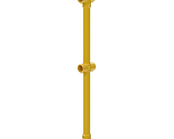 Mid Post For 48.3mm Tube - Yellow Powder Coated