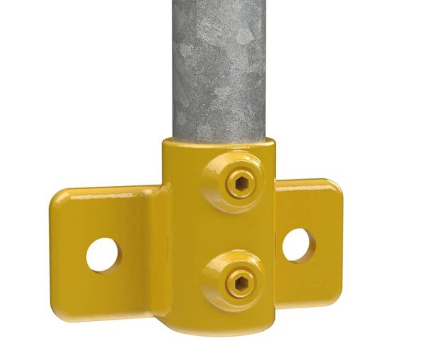 Railing Side Support For 48.3mm Tube - Yellow Powder Coated