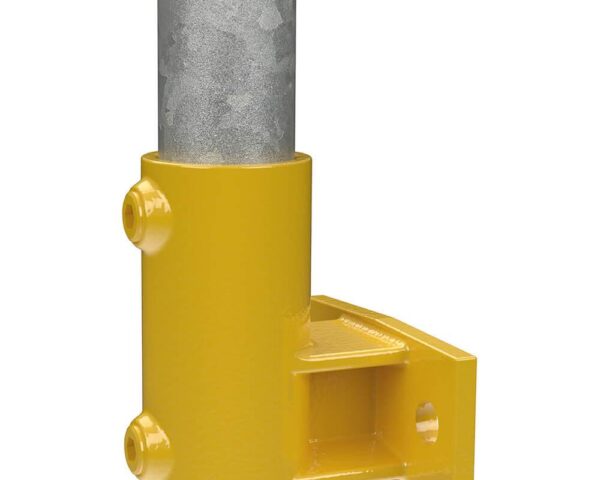 Tubeclamp 145DY Railing Side Support Horizontal Yellow Powder Coated