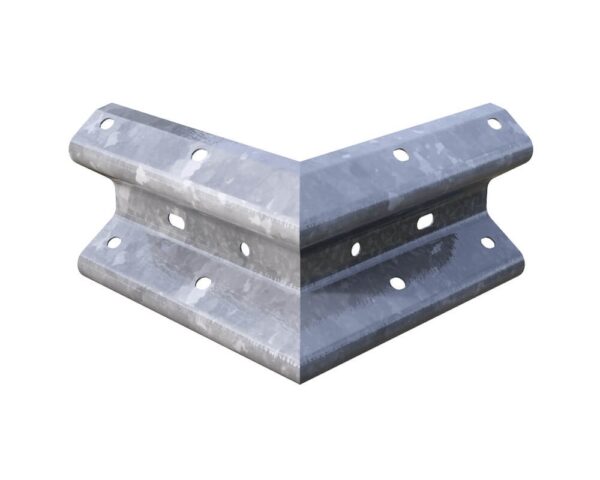Armco Barrier External Corner 500mm – Galvanised