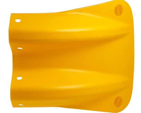 Yellow Polymer Fishtail Safety End With Reflectors